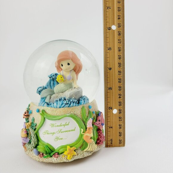Precious Moments Little Mermaid Musical Snow Globe c. 2013 Wonderful Things - Picture 10 of 12